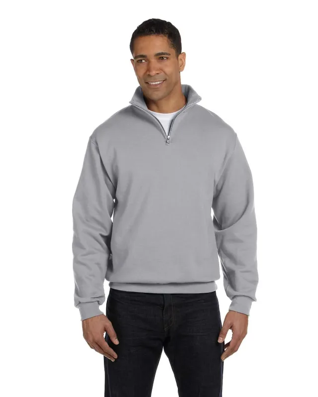 Jerzees Adult NuBlend® Quarter-Zip Cadet Collar Sweatshirt — view 14