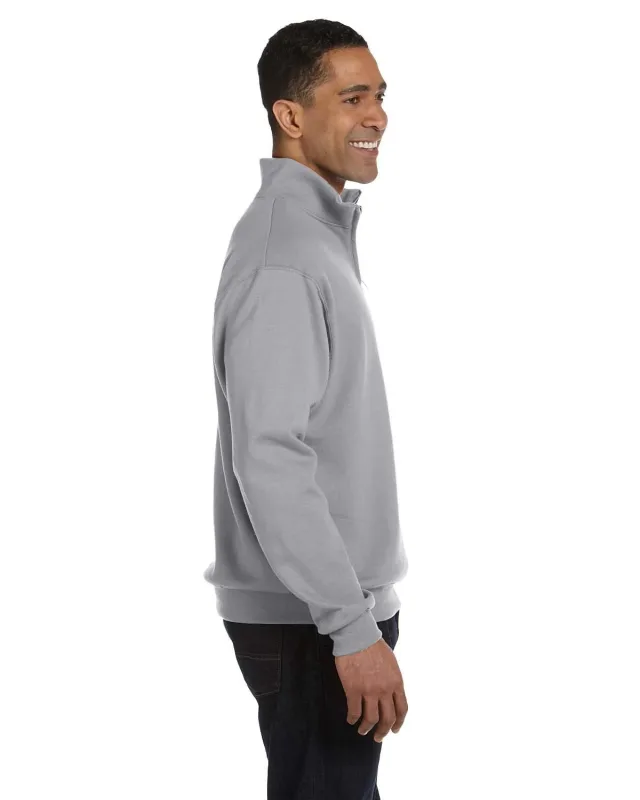 Jerzees Adult NuBlend® Quarter-Zip Cadet Collar Sweatshirt — view 15