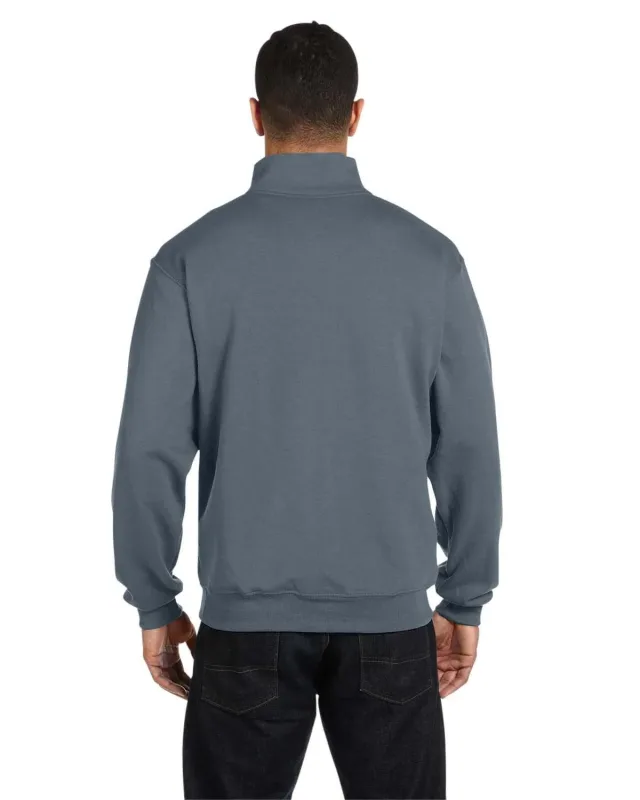 Jerzees Adult NuBlend® Quarter-Zip Cadet Collar Sweatshirt — view 16