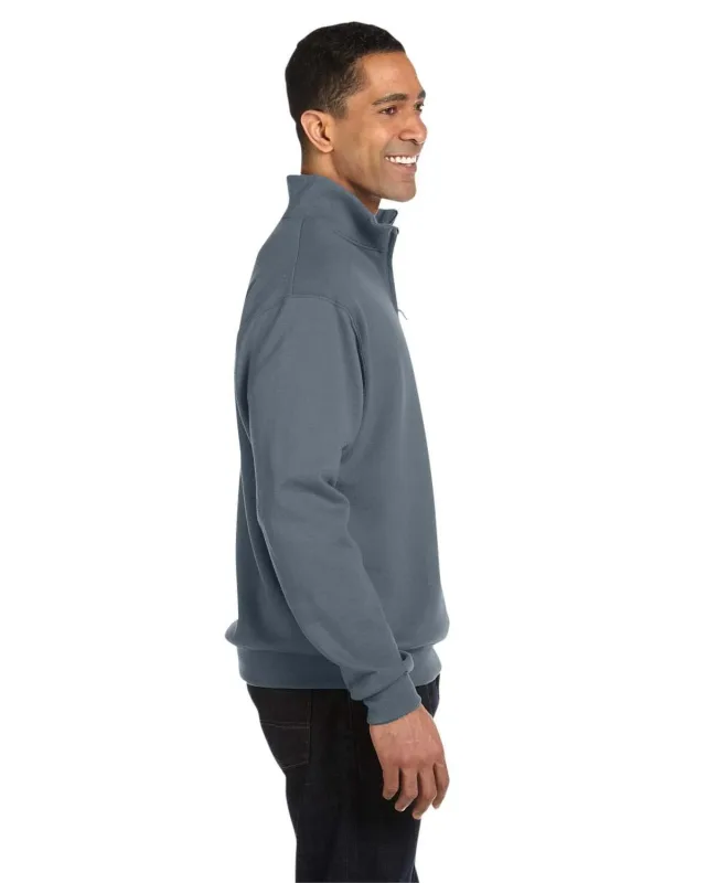 Jerzees Adult NuBlend® Quarter-Zip Cadet Collar Sweatshirt — view 18