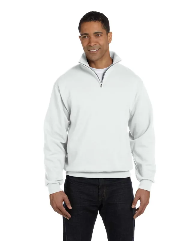 Jerzees Adult NuBlend® Quarter-Zip Cadet Collar Sweatshirt — view 2
