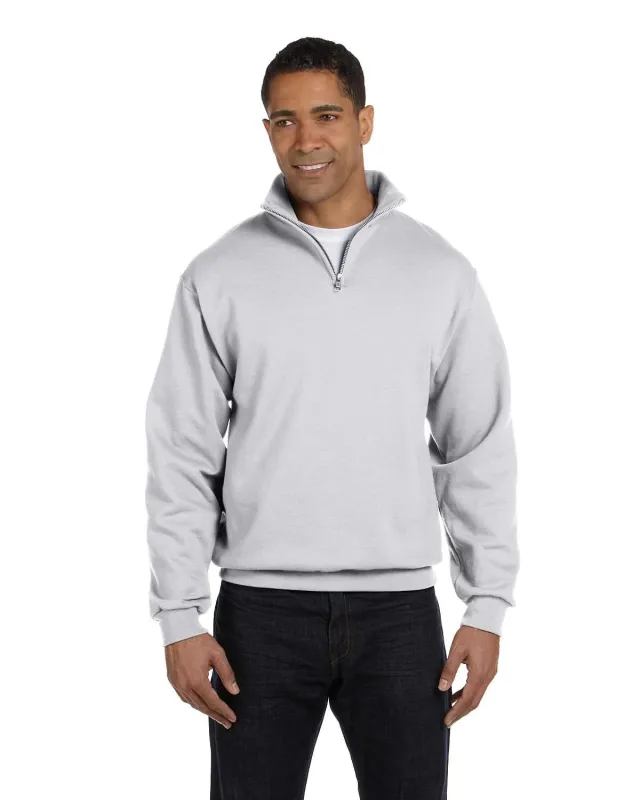 Jerzees Adult NuBlend® Quarter-Zip Cadet Collar Sweatshirt — view 20