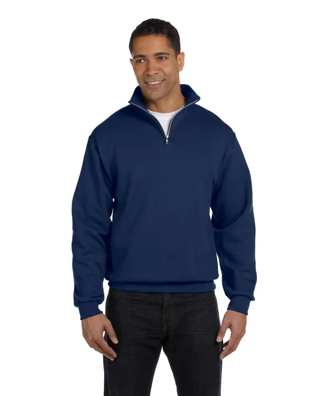 Jerzees Adult NuBlend® Quarter-Zip Cadet Collar Sweatshirt — view 29