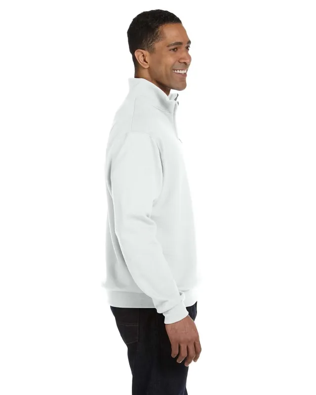Jerzees Adult NuBlend® Quarter-Zip Cadet Collar Sweatshirt — view 3