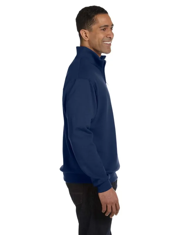 Jerzees Adult NuBlend® Quarter-Zip Cadet Collar Sweatshirt — view 30