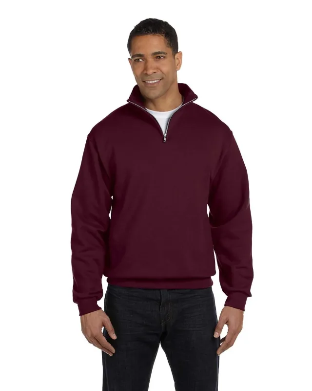 Jerzees Adult NuBlend® Quarter-Zip Cadet Collar Sweatshirt — view 32