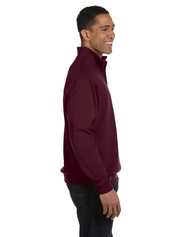 Jerzees Adult NuBlend® Quarter-Zip Cadet Collar Sweatshirt — view 33