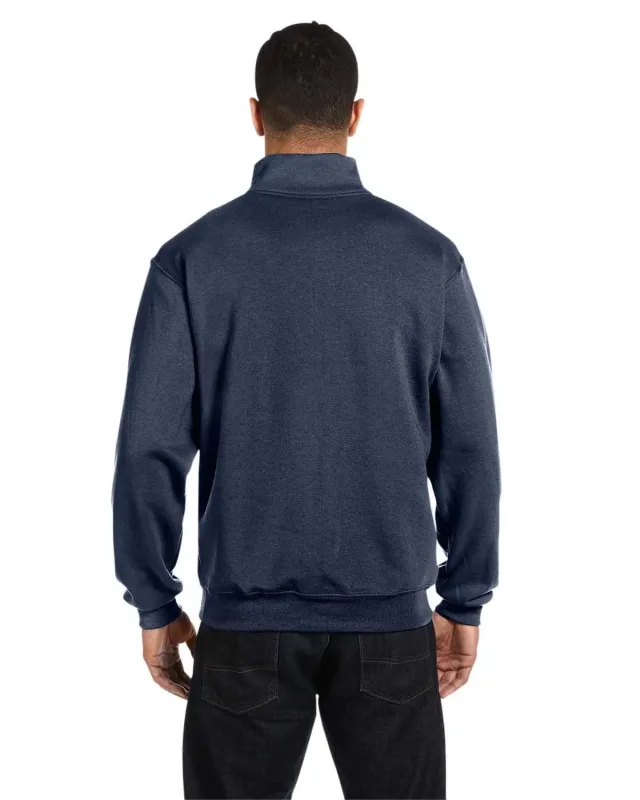 Jerzees Adult NuBlend® Quarter-Zip Cadet Collar Sweatshirt — view 34
