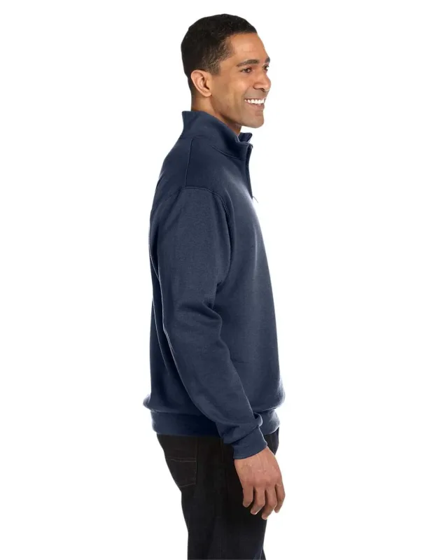 Jerzees Adult NuBlend® Quarter-Zip Cadet Collar Sweatshirt — view 36