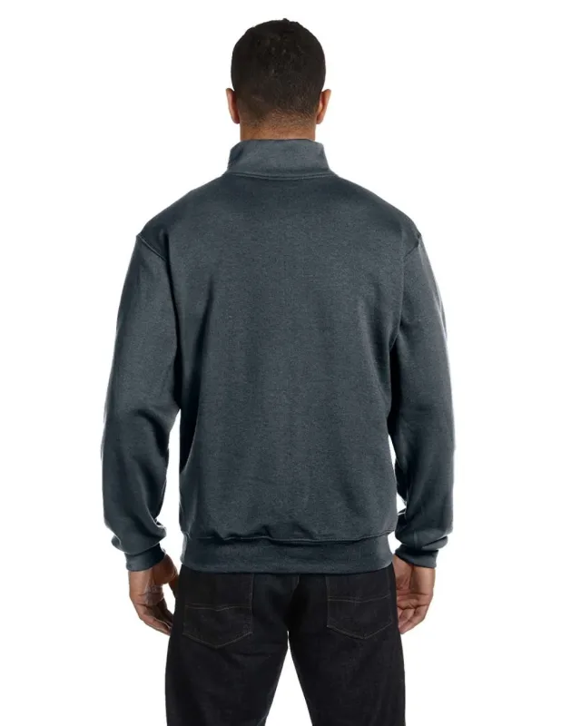Jerzees Adult NuBlend® Quarter-Zip Cadet Collar Sweatshirt — view 4
