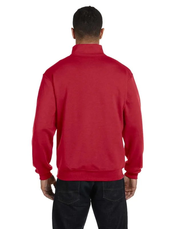 Jerzees Adult NuBlend® Quarter-Zip Cadet Collar Sweatshirt — view 7