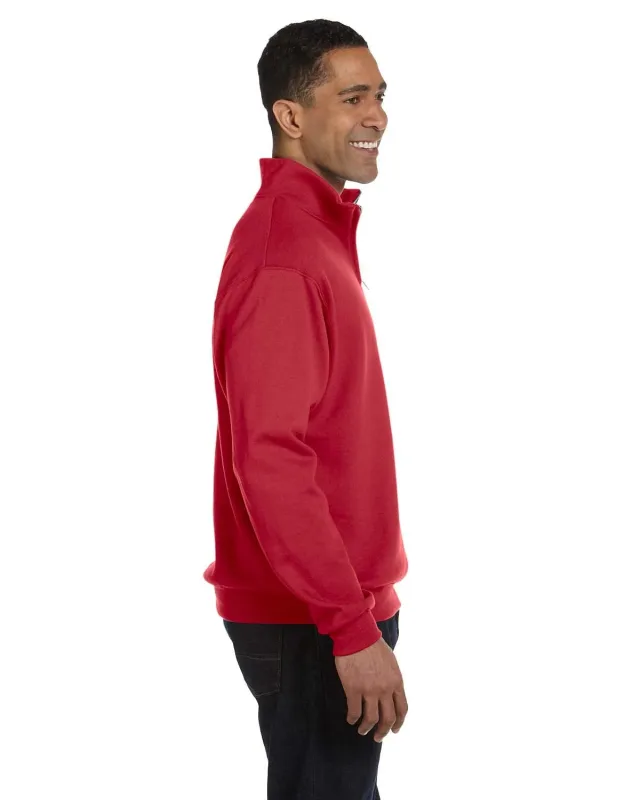 Jerzees Adult NuBlend® Quarter-Zip Cadet Collar Sweatshirt — view 9