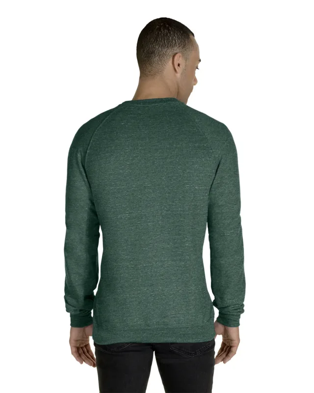 Jerzees Adult Snow Heather French Terry Crewneck Sweatshirt — view 10