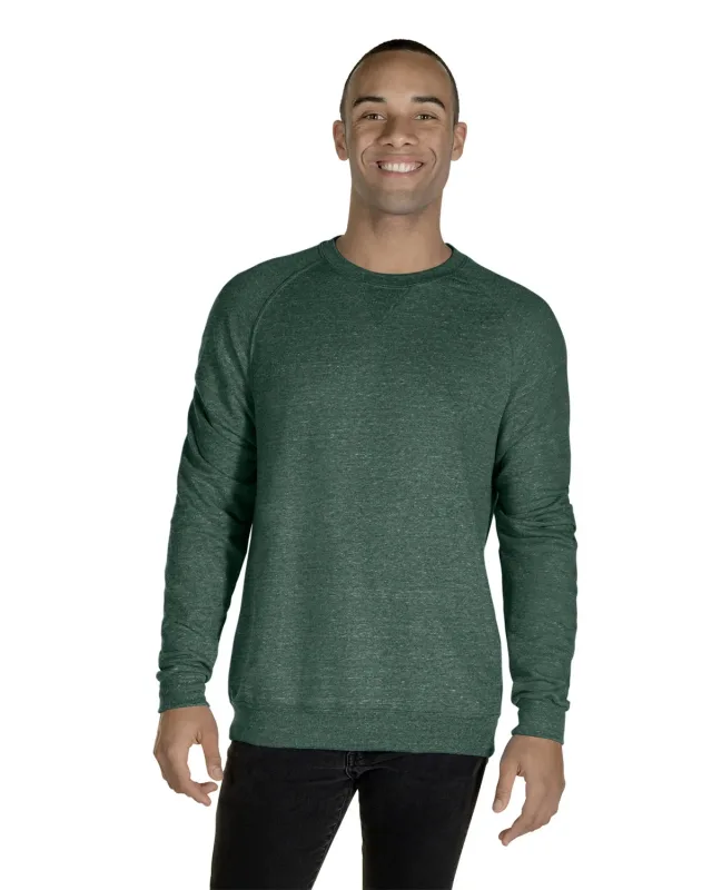 Jerzees Adult Snow Heather French Terry Crewneck Sweatshirt — view 11