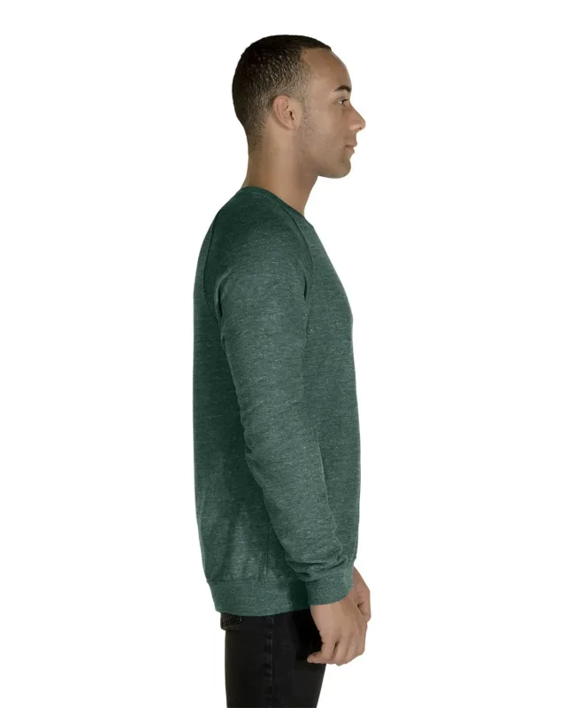 Jerzees Adult Snow Heather French Terry Crewneck Sweatshirt — view 12