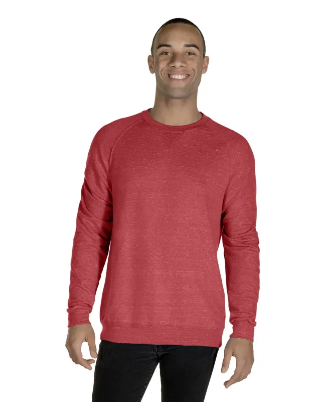 Jerzees Adult Snow Heather French Terry Crewneck Sweatshirt — view 17