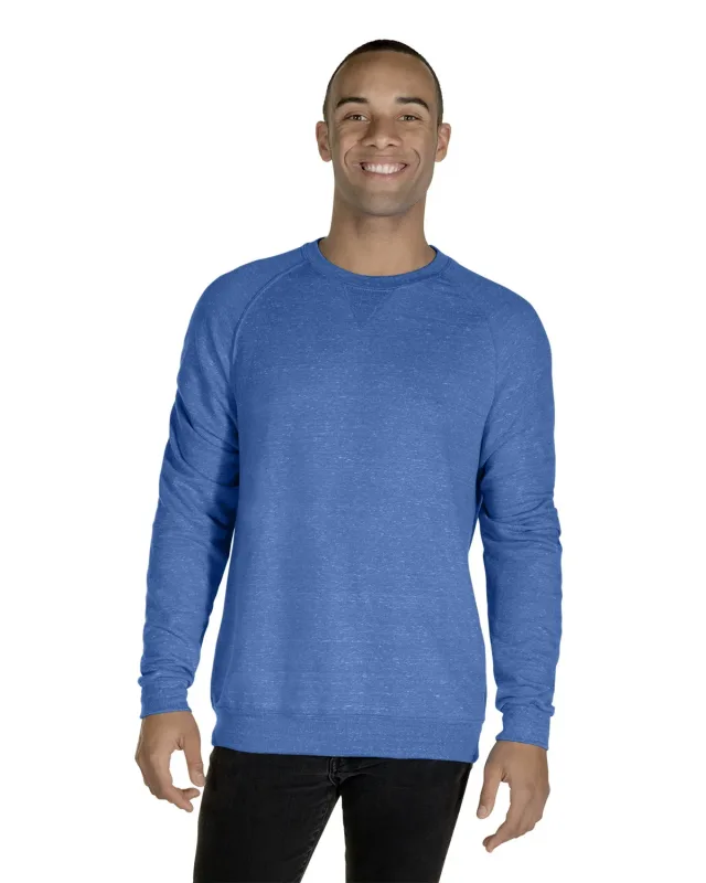 Jerzees Adult Snow Heather French Terry Crewneck Sweatshirt — view 20