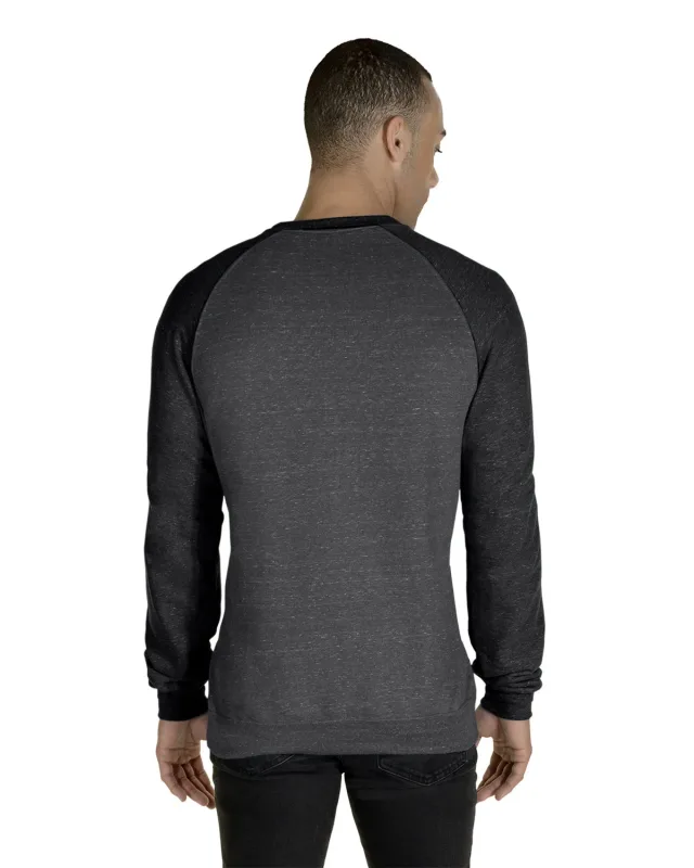 Jerzees Adult Snow Heather French Terry Crewneck Sweatshirt — view 4
