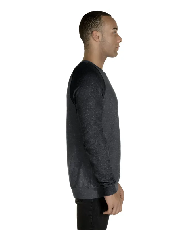 Jerzees Adult Snow Heather French Terry Crewneck Sweatshirt — view 6