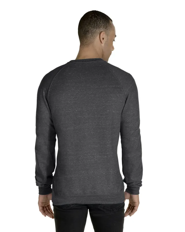 Jerzees Adult Snow Heather French Terry Crewneck Sweatshirt — view 7