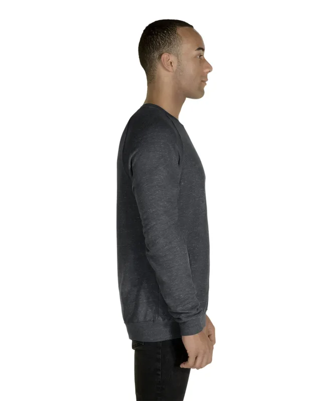 Jerzees Adult Snow Heather French Terry Crewneck Sweatshirt — view 9