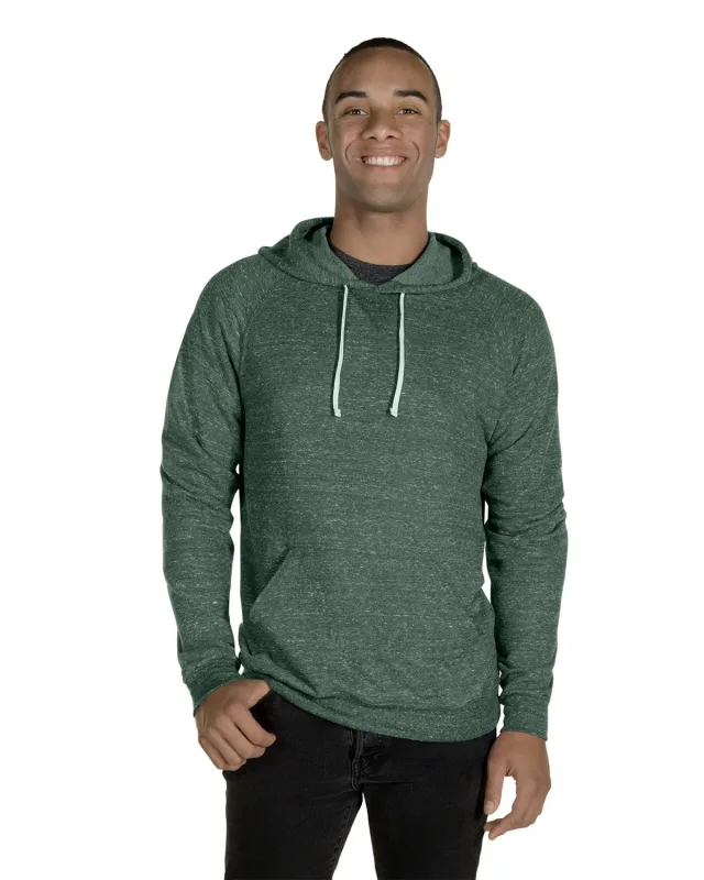 Jerzees Adult Snow Heather Raglan Hooded Sweatshirt — view 11