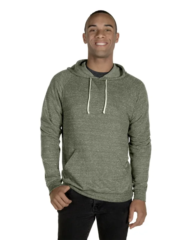 Jerzees Adult Snow Heather Raglan Hooded Sweatshirt — view 14