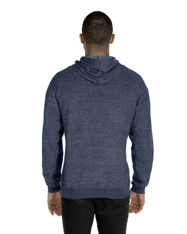 Jerzees Adult Snow Heather Raglan Hooded Sweatshirt — view 16