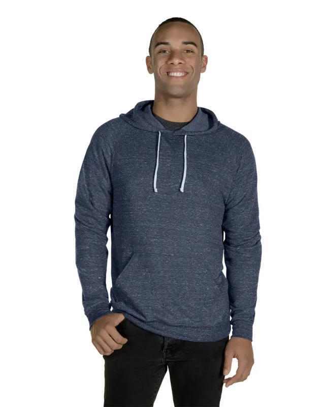 Jerzees Adult Snow Heather Raglan Hooded Sweatshirt — view 17