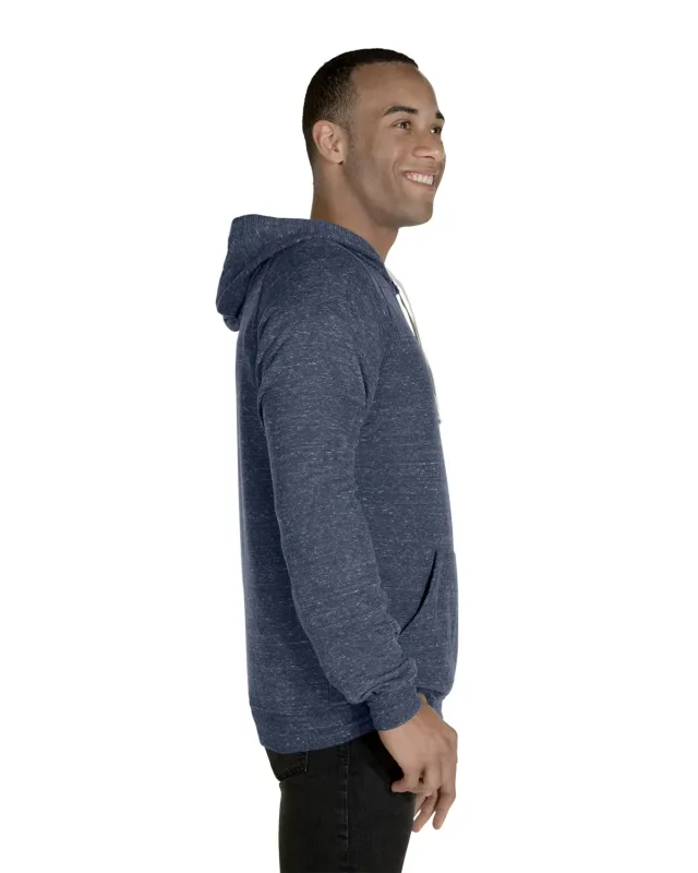 Jerzees Adult Snow Heather Raglan Hooded Sweatshirt — view 18