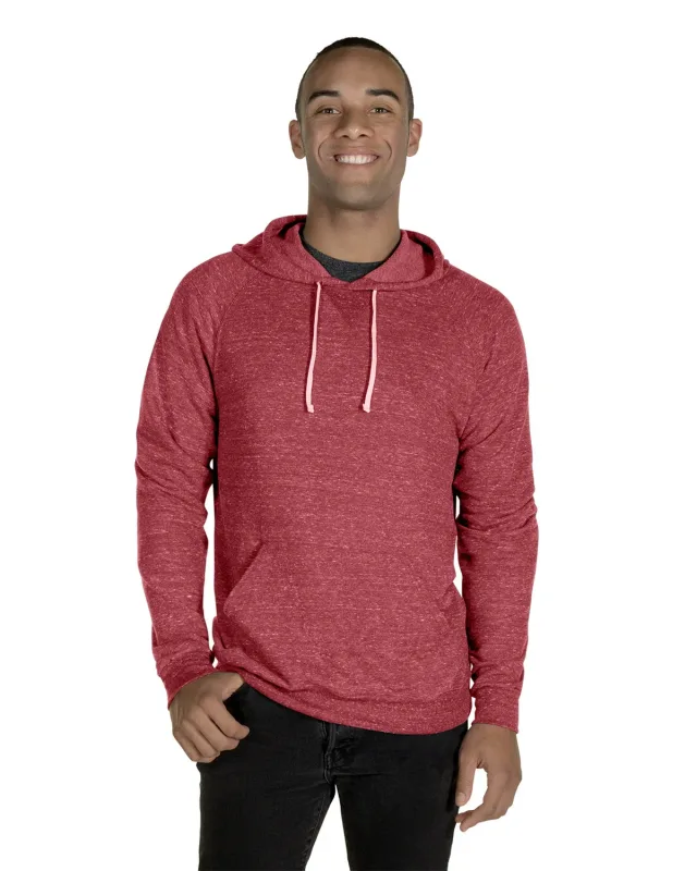 Jerzees Adult Snow Heather Raglan Hooded Sweatshirt — view 20