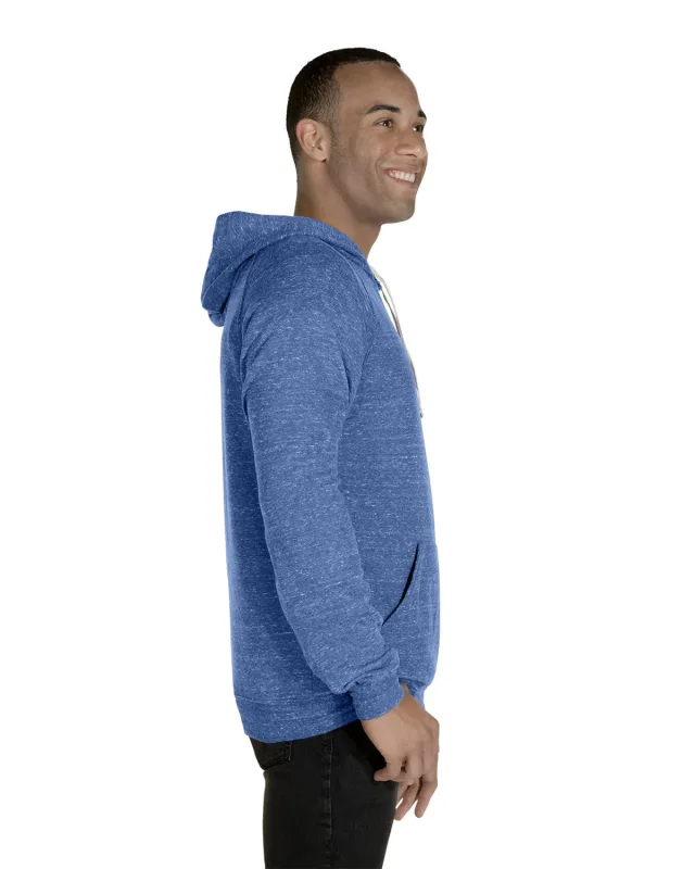 Jerzees Adult Snow Heather Raglan Hooded Sweatshirt — view 23