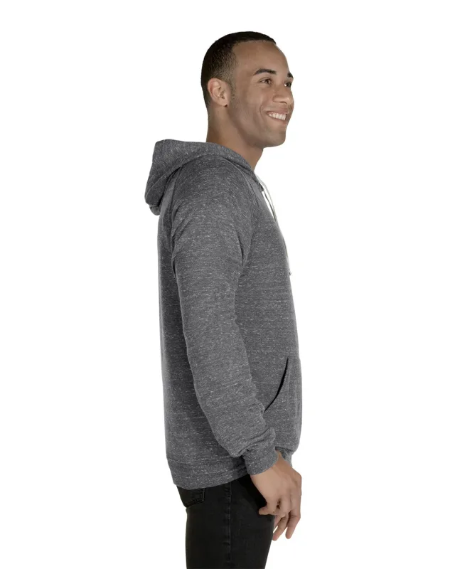 Jerzees Adult Snow Heather Raglan Hooded Sweatshirt — view 9