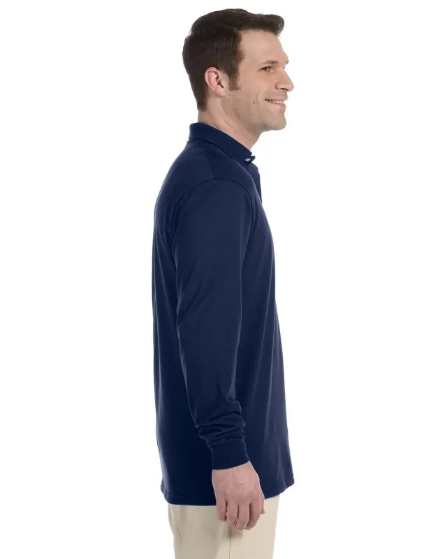 Jerzees Adult SpotShield Long-Sleeve Jersey Polo — view 21