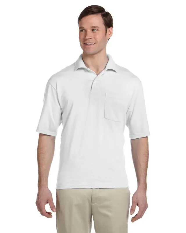Jerzees Adult SpotShield Pocket Jersey Polo — view 2