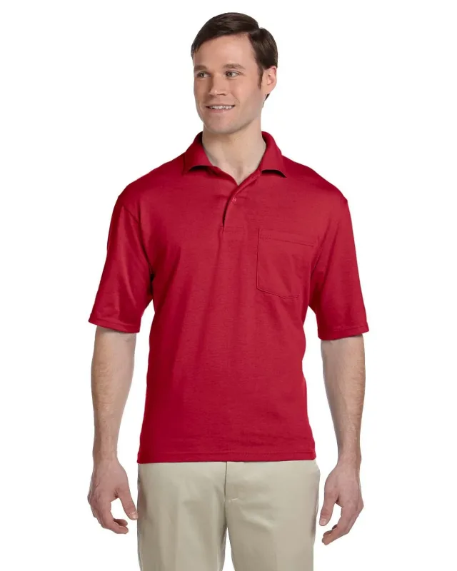 Jerzees Adult SpotShield Pocket Jersey Polo — view 5