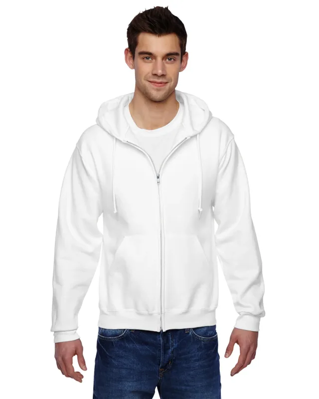Jerzees Adult Super Sweats® NuBlend® Fleece Full-Zip Hooded Sweatshirt — view 2