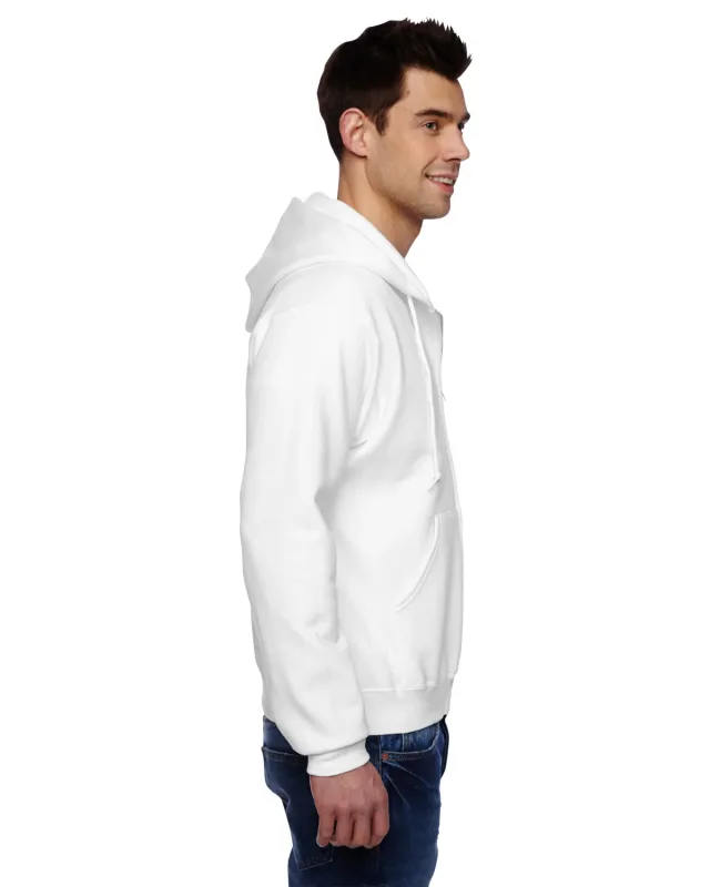 Jerzees Adult Super Sweats® NuBlend® Fleece Full-Zip Hooded Sweatshirt — view 3