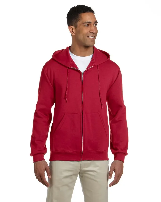 Jerzees Adult Super Sweats® NuBlend® Fleece Full-Zip Hooded Sweatshirt — view 5