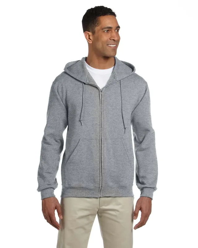 Jerzees Adult Super Sweats® NuBlend® Fleece Full-Zip Hooded Sweatshirt — view 8