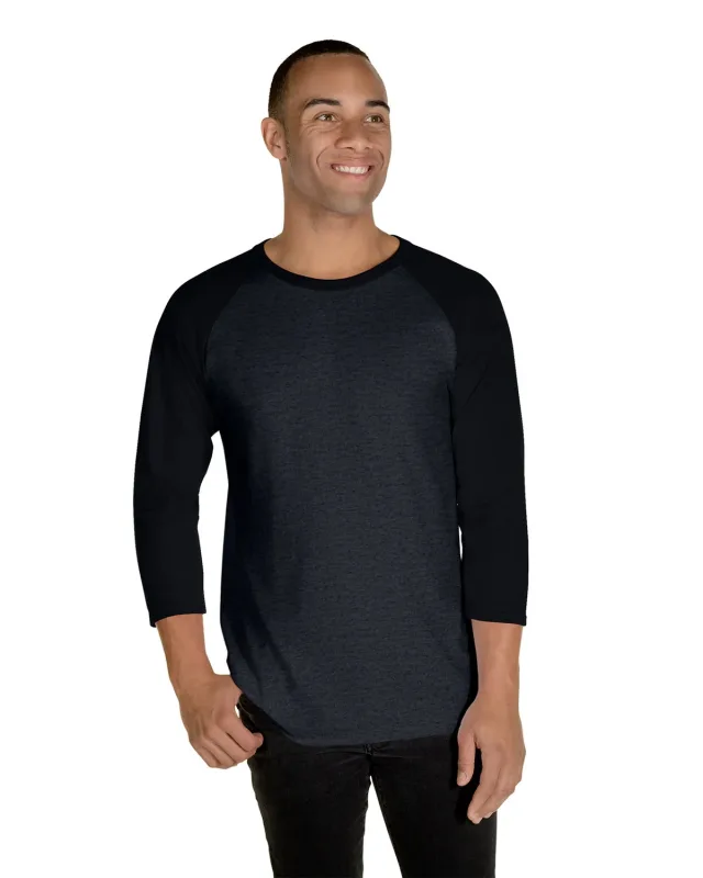 Jerzees Unisex Three-Quarter Sleeve Raglan T-Shirt — view 11