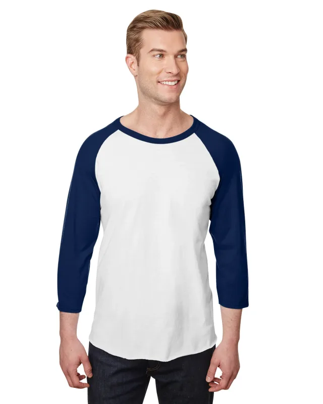 Jerzees Unisex Three-Quarter Sleeve Raglan T-Shirt — view 14