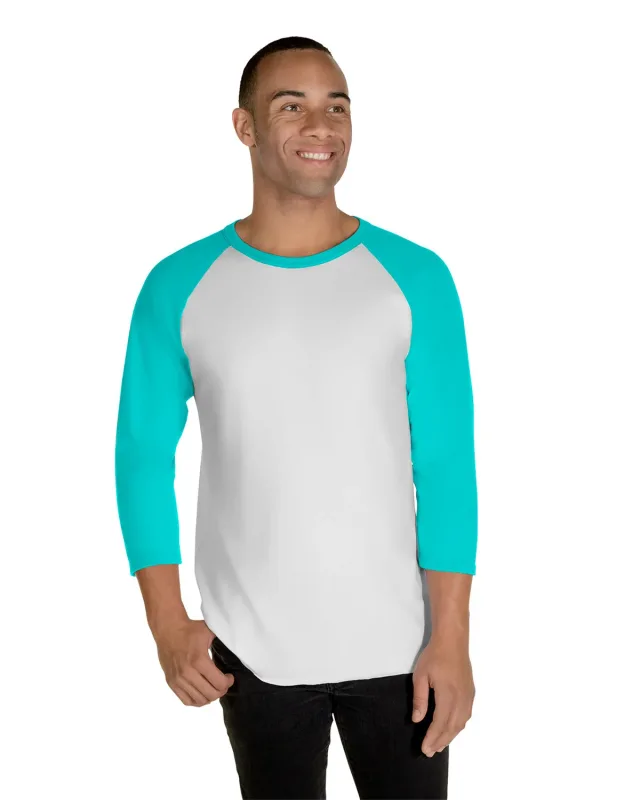 Jerzees Unisex Three-Quarter Sleeve Raglan T-Shirt — view 17