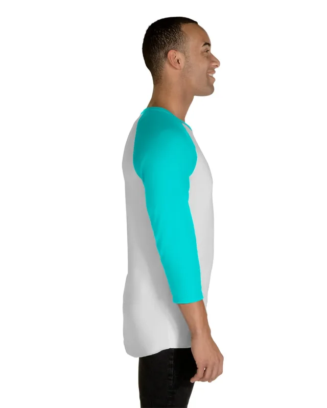 Jerzees Unisex Three-Quarter Sleeve Raglan T-Shirt — view 18