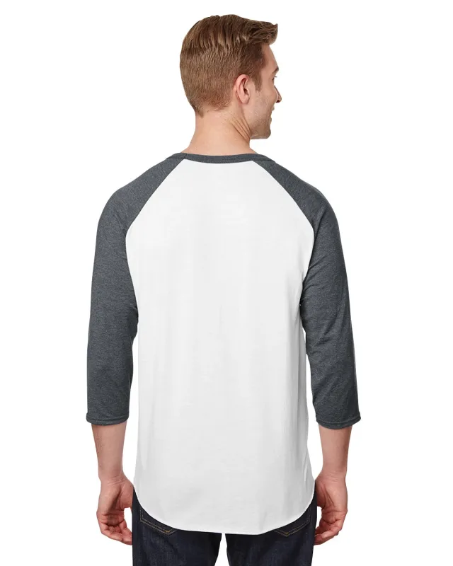 Jerzees Unisex Three-Quarter Sleeve Raglan T-Shirt — view 19