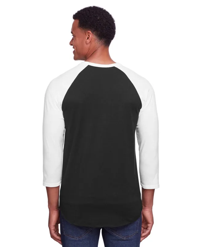 Jerzees Unisex Three-Quarter Sleeve Raglan T-Shirt — view 22