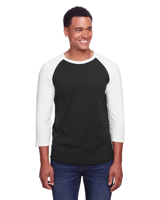 Jerzees Unisex Three-Quarter Sleeve Raglan T-Shirt — view 23