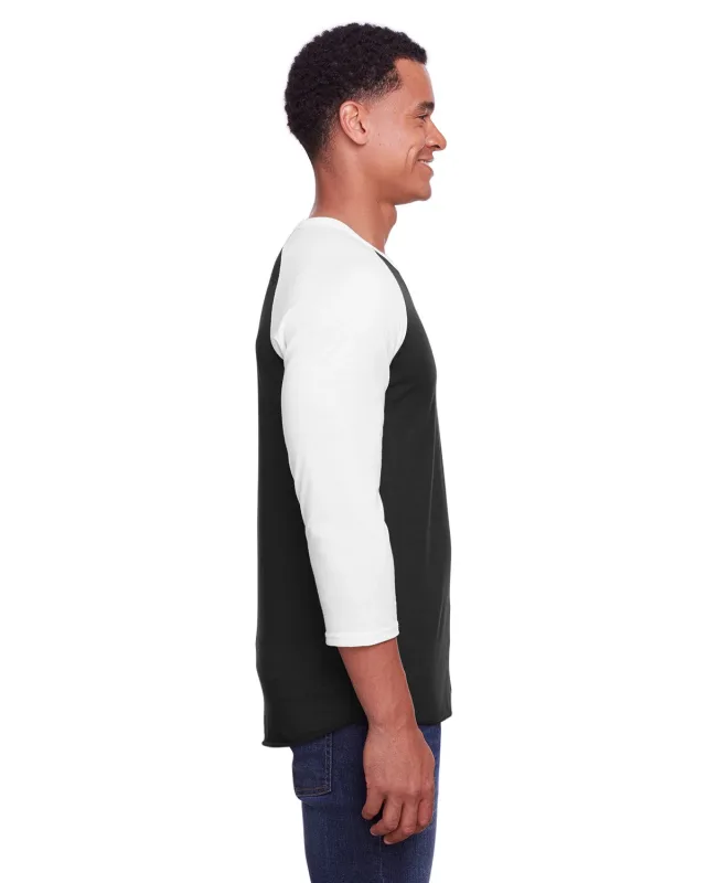 Jerzees Unisex Three-Quarter Sleeve Raglan T-Shirt — view 24