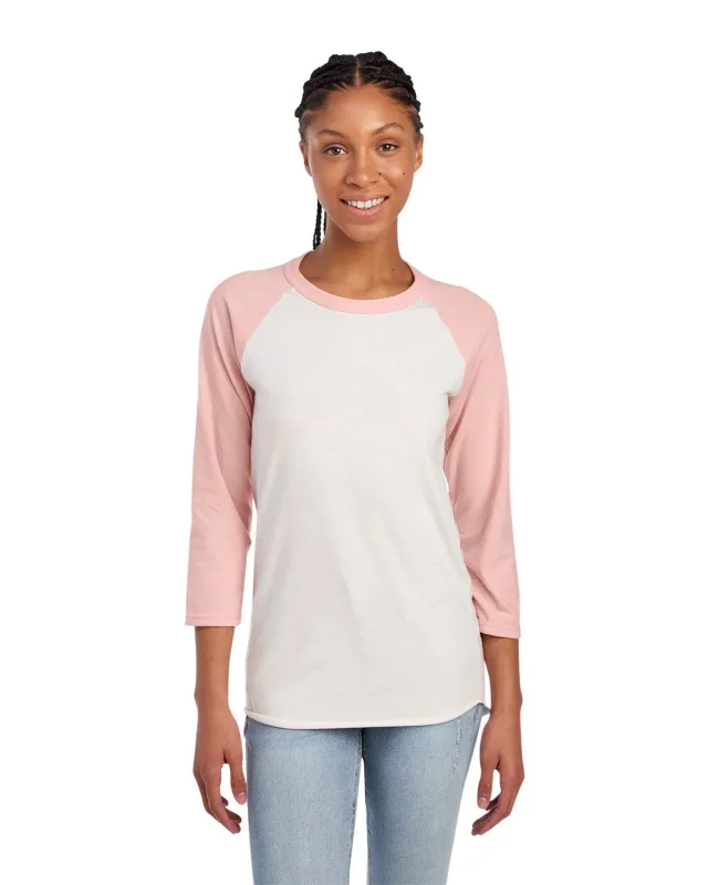Jerzees Unisex Three-Quarter Sleeve Raglan T-Shirt — view 26