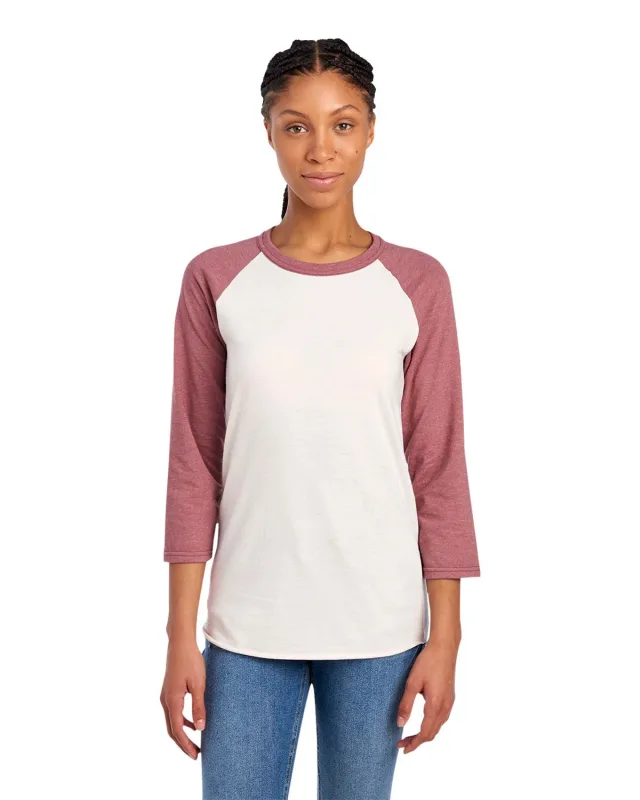 Jerzees Unisex Three-Quarter Sleeve Raglan T-Shirt — view 29